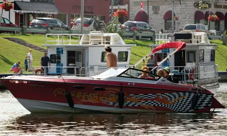 Boating through Bobcaygeon