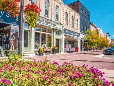 Downtown Lindsay shops